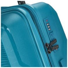 ORMI Cestovní plastový kufr Darex velikosti M, tyrkysový