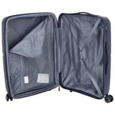 ORMI Cestovní plastový kufr Darex velikosti M, tmavě modrý