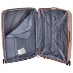 ORMI Cestovní plastový kufr Darex velikosti L, starorůžový