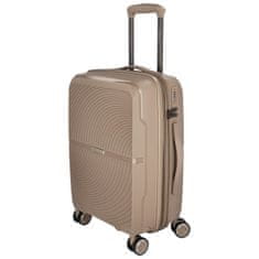 ORMI Cestovní plastový kufr Darex velikosti S, béžový