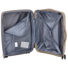 ORMI Cestovní plastový kufr Darex velikosti S, béžový