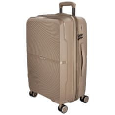 ORMI Cestovní plastový kufr Darex velikosti L, béžový