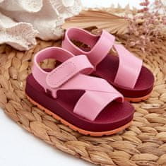 Zaxy Dětské voňavé sandály na suchý zip ZAXY LL385001 Pink velikost 24