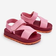 Zaxy Dětské voňavé sandály na suchý zip ZAXY LL385001 Pink velikost 24