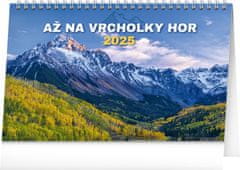 Grooters NOTIQUE Stolní kalendář Až na vrcholky hor 2025, 23,1 x 14,5 cm