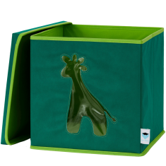 Love It Store It Úložný box na hračky s krytem a okénkem - žirafa