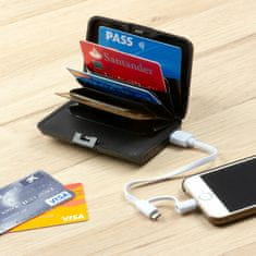 InnovaGoods Peněženka s ochranou RFID a Power Bank Sbanket InnovaGoods 