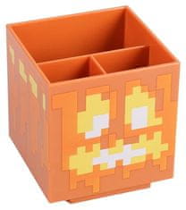CurePink Stojánek na psací potřeby Minecraft: Bloky (15 x 17 x 15 cm)