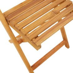 Vidaxl Skládací zahradní židle 8 ks černé polyratan a masivní dřevo