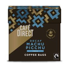 Cafédirect Machu Picchu SCA 80 mletá káva bez kofeinu ve filtračním sáčku 100% Arabica 10x7g