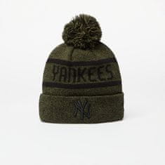 New Era Čepice New York Yankees Jake Bobble Knit Beanie Hat Olive/ Black Universal