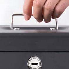MG Money Box trezor na klíč 24x30cm, černý