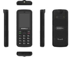 Mobiola MB500 TitanX, odolný mobilní telefon, 4G LTE připojení, černý