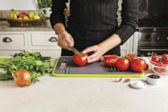 HOME & MARKER® Multifunkční Prkénko na krájení, Kuchyňské prkénko, Krájecí prkénko (36 x 24,5 x 1 cm) | SLICEGEM