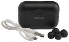 Denver Denver TWE-37 Bezdrátová sluchátka Bluetooth s nabíjecím pouzdrem a funkcí hands-free