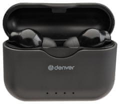 Denver Denver TWE-37 Bezdrátová sluchátka Bluetooth s nabíjecím pouzdrem a funkcí hands-free