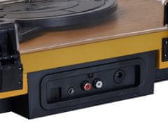 Denver Denver VPL-230 - Gramofon s vestavěnými reproduktory, Bluetooth, USB a slotem pro karty SD a MP3, ořechový ořech