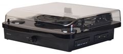 Denver Denver VPL-230 - Gramofon s vestavěnými reproduktory, Bluetooth, USB a slotem na karty SD a MP3, černý