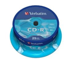 Verbatim CD-R 80 52x EXTRA spindl 25pck/BAL (43432)