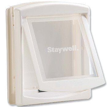 Levně Staywell dvířka s transparentním flapem střední bílá - rozbaleno