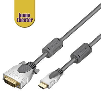 Home Theater HQ kabel HDMI - DVI, M/M, 3m