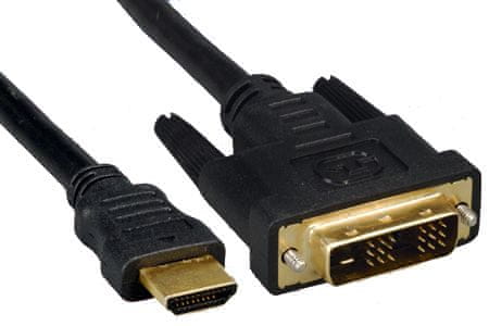 PremiumCord kabel HDMI - DVI-D, M/M, 5m