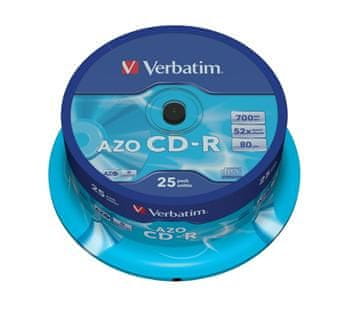 Verbatim CD-R 80 52x CRYST. spindl 25pck/BAL (43352)
