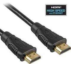 PremiumCord HDMI High Speed + Ethernet kabel, 10 m