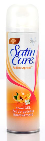 Gillette Satin Care Radiant Apricot gel na holení