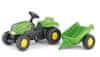 Šlapací traktor Rolly Kid s vlečkou - zelený II.