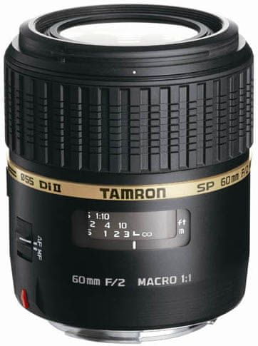 Tamron 60 mm f/2 AF SP Di-II Macro 1:1 Nikon (5 let záruka)