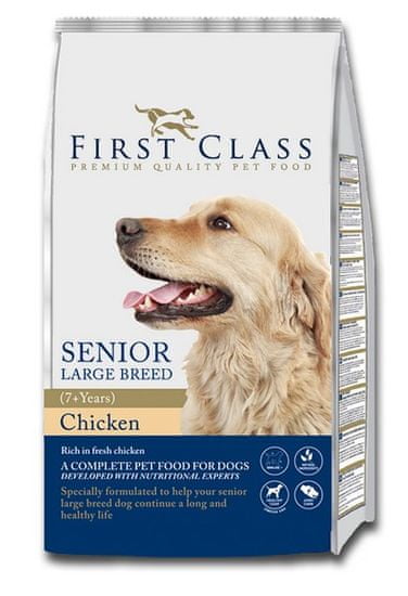 First Class Dog Senior Large Breed Chicken 12kg