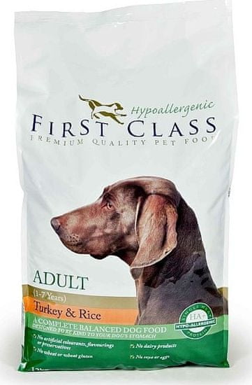 First Class Dog HA Adult Turkey & Rice 12kg