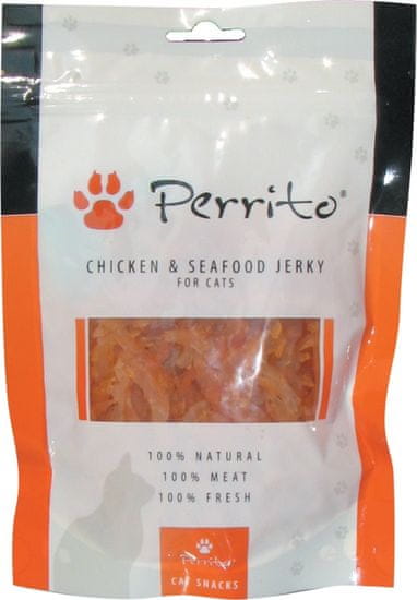 PERRITO Chicken and Seafood Jerky 10 x 100 g