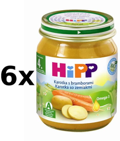 HiPP BIO Karotka s brambory - 6x125g