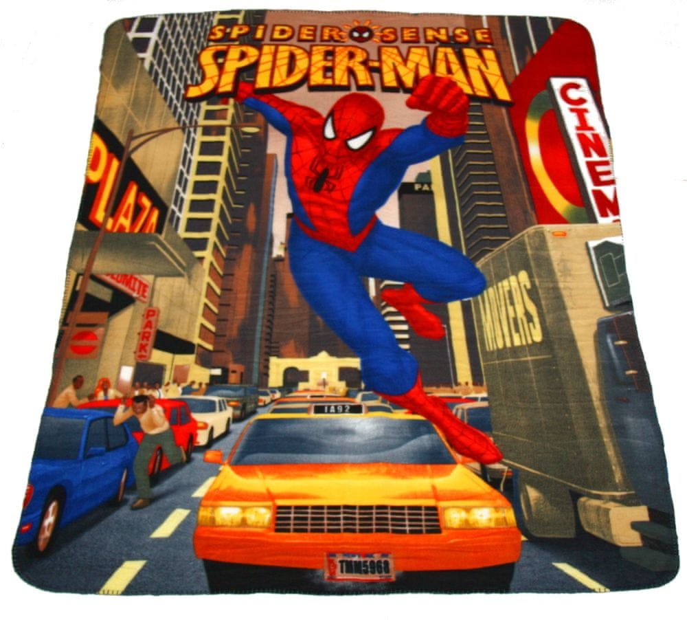 Levně Contrast Fleesová deka Spider-man, 120 x 150cm