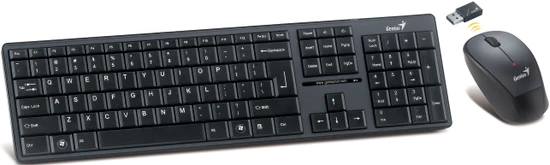 Genius Slimstar 8000ME, CZ/SK, USB, klávesnice + myš, černá (31340045111)