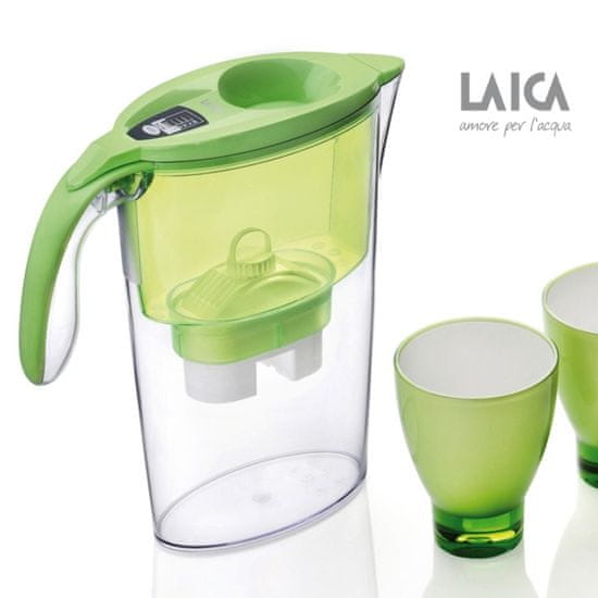 Laica Stream line speciální edice se dvěma skleničkami a třemi filtry