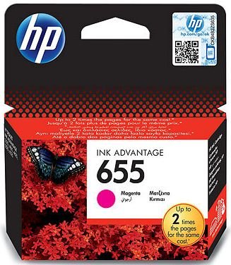 HP náplň č.655 - Purpurová (CZ111AE) - použité