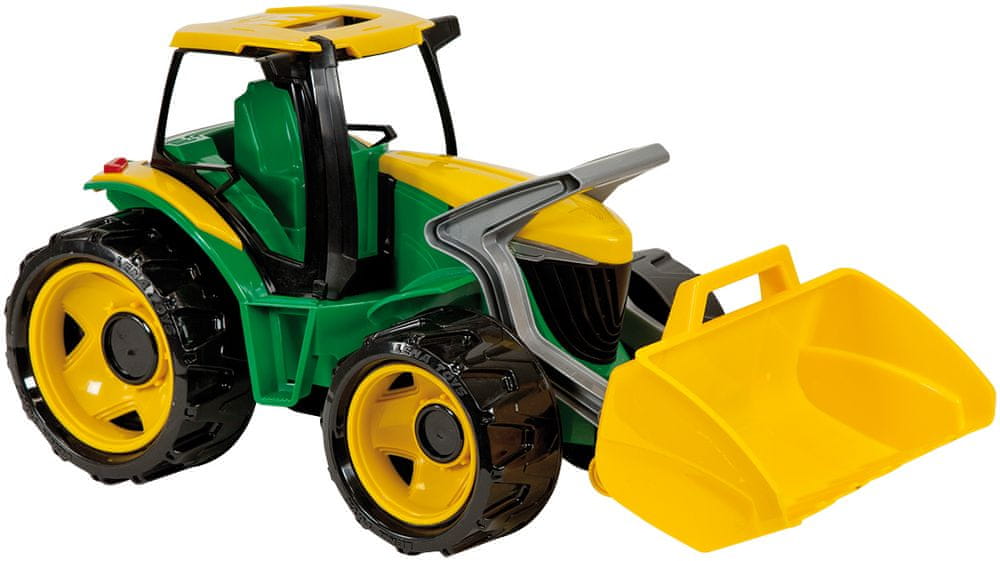LENA Traktor se lžíci, zeleno žlutý - rozbaleno