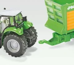 SIKU Farmer - Traktor Deutz se sadou přívěsů Joskin, 1:87