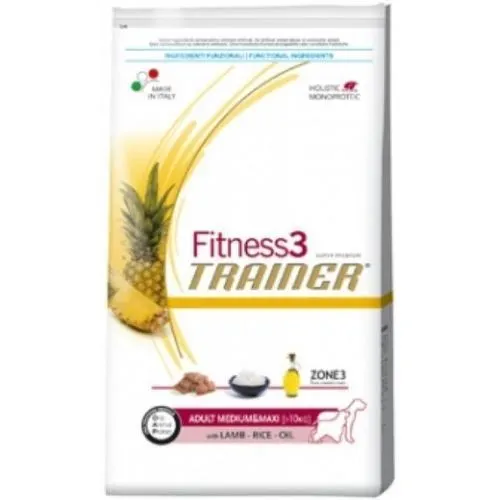 TRAINER Fitness 3 Adult Medium/Maxi Lamb & Rice 12,5 kg