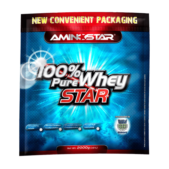 Aminostar 100% Pure Whey Star 2000 g, vanilka-skořice