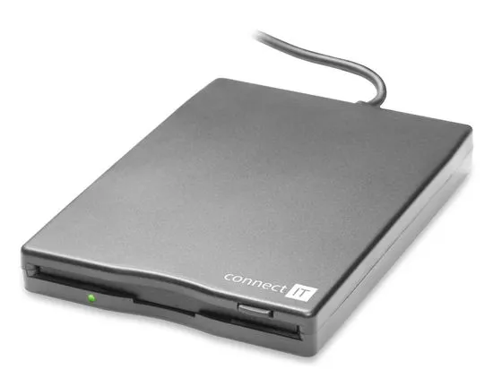 Connect IT Externí disketová jednotka, USB, černá - rozbaleno