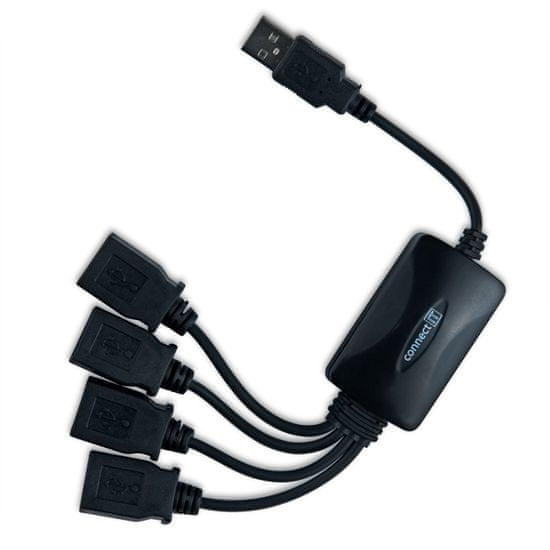 Connect IT CI-50 USB 2.0 hub Flexible se 4 porty