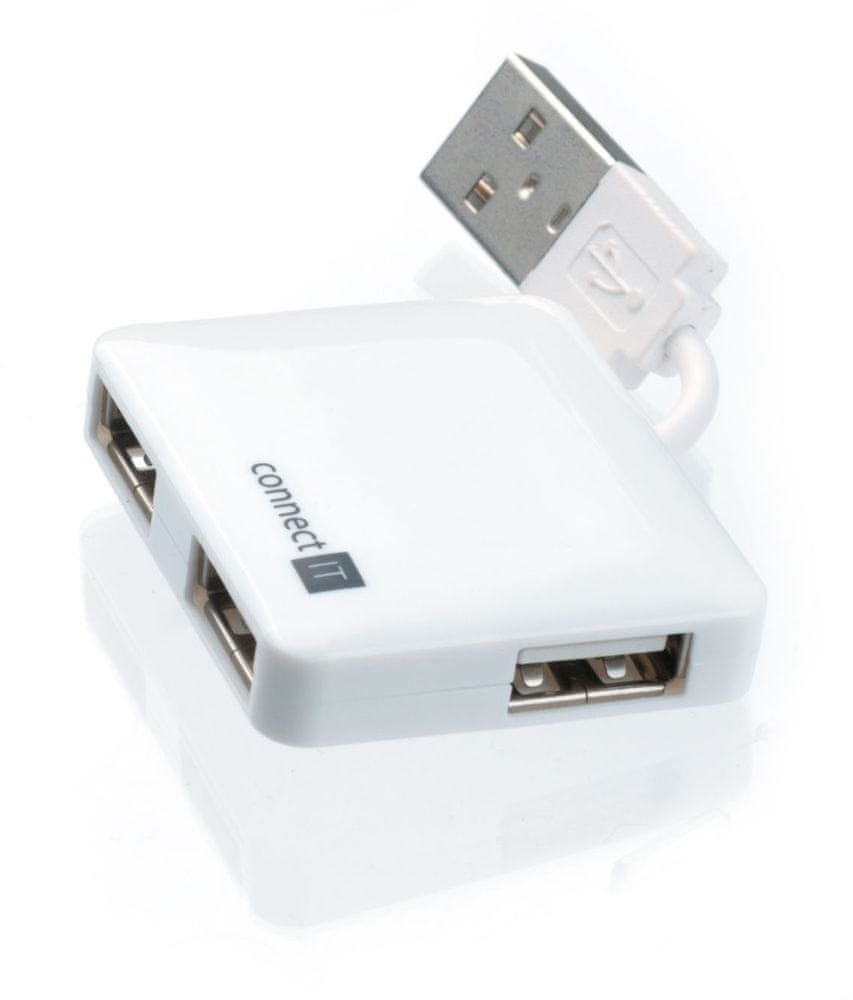 Connect IT CI-52 USB hub se 4 porty Mini, bílý