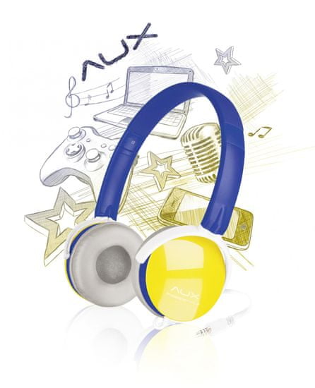 Speed-Link AUX - FREESTYLE Stereo Headset, blue-yellow