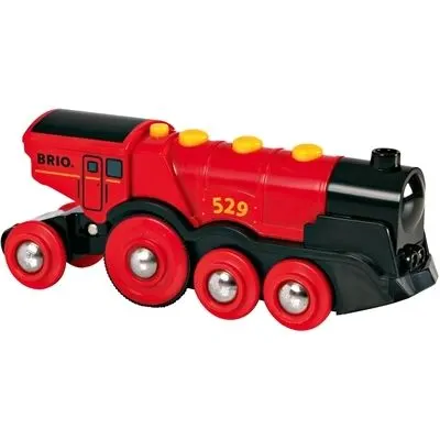 Brio WORLD 33592 Mohutná červená akční lokomotiva