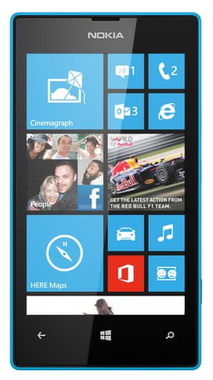 Nokia Lumia 520, azurová