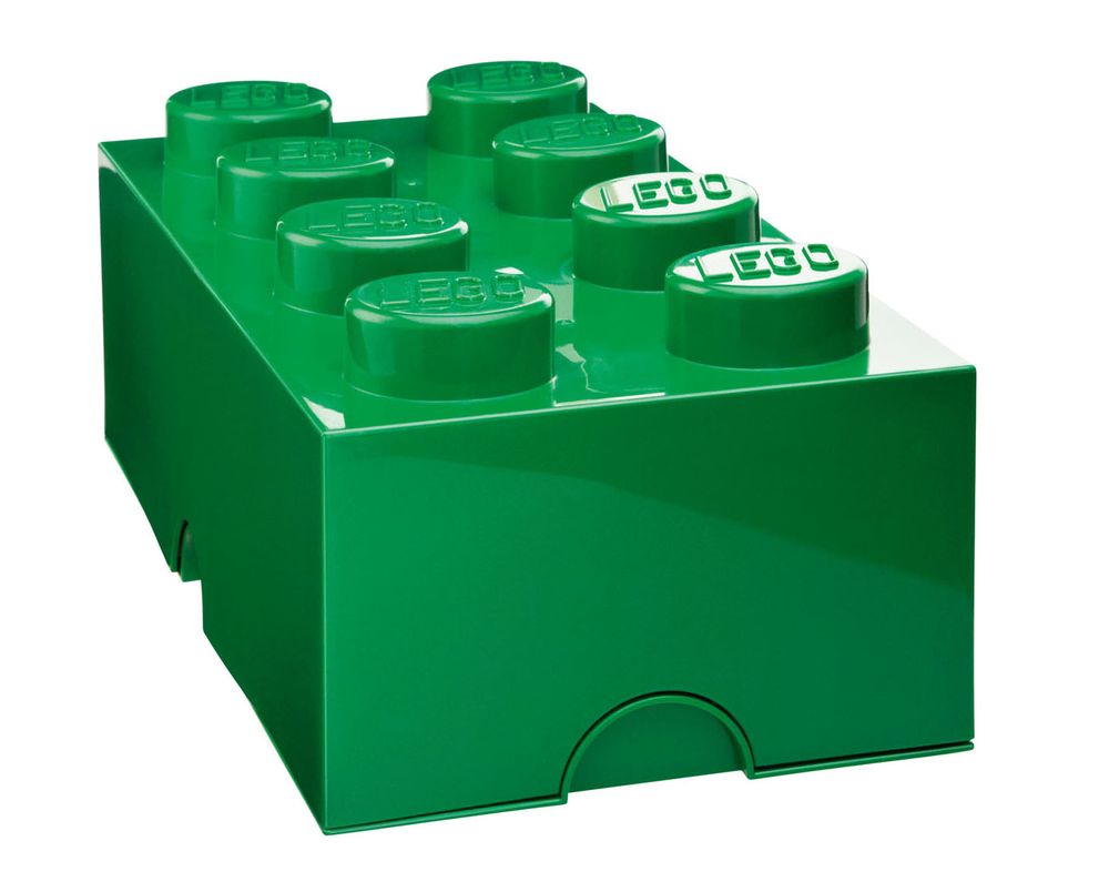 LEGO Storage box 25x50 cm, tmavě zelená